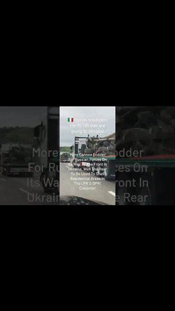 🇮🇹Italian Artillery FH-70 155mm Going To Ukraine, Most Likely Will Be Used Against Residential Areas