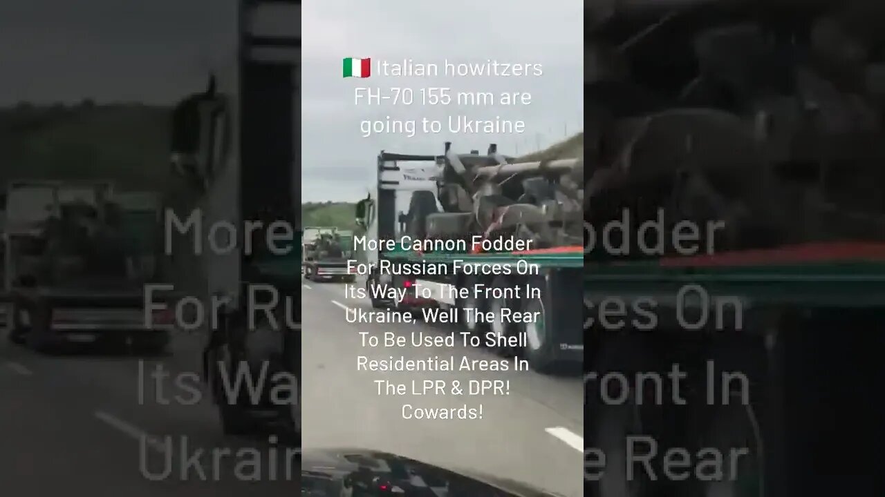🇮🇹Italian Artillery FH-70 155mm Going To Ukraine, Most Likely Will Be Used Against Residential Areas