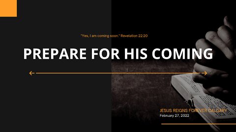 THE RAPTURE OF HIS CHURCH