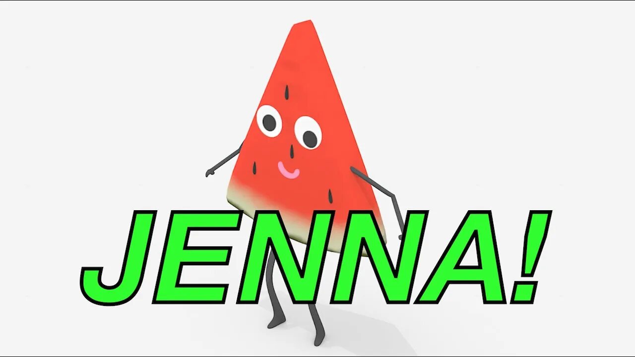 Happy Birthday JENNA! - WATERMELON Birthday Song
