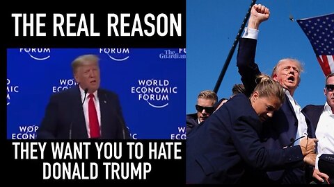 THE REAL REASON THEY WANT YOU TO HATE PRESIDENT TRUMP
