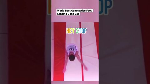 World Best Gymnastics Feet Landing Gone Bad #shorts #gym #gymnasticsfails #gymnastics