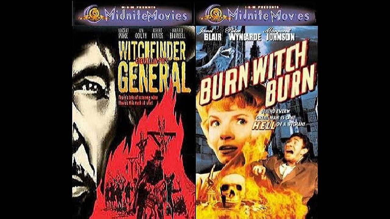 WITCHFINDER GENERAL 1968 & BURN, WITCH, BURN 1962 Wicked Witches DOUBLE FEATURE