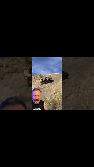 Honda Gold Wing de trilha quase subiu o barranco