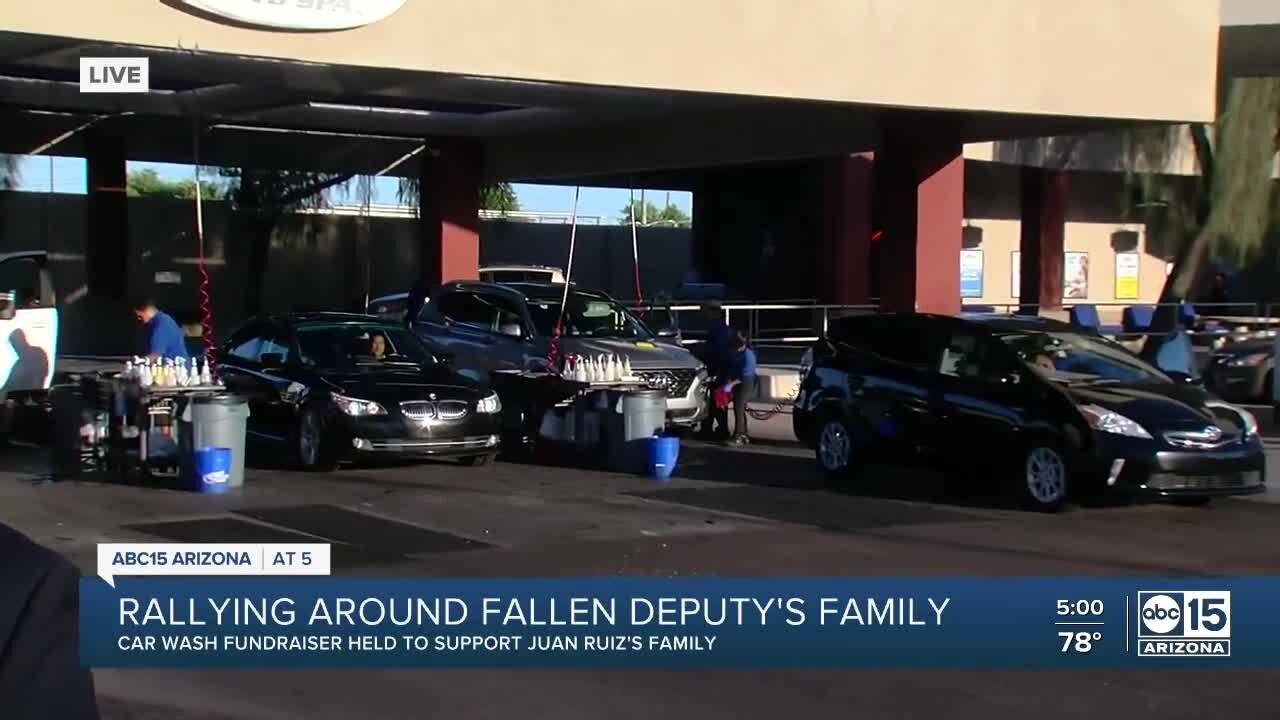 MCSO hosts car wash to raise money for family of Deputy Juan Ruiz