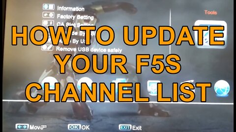 How to Update Channel List on a F5S box