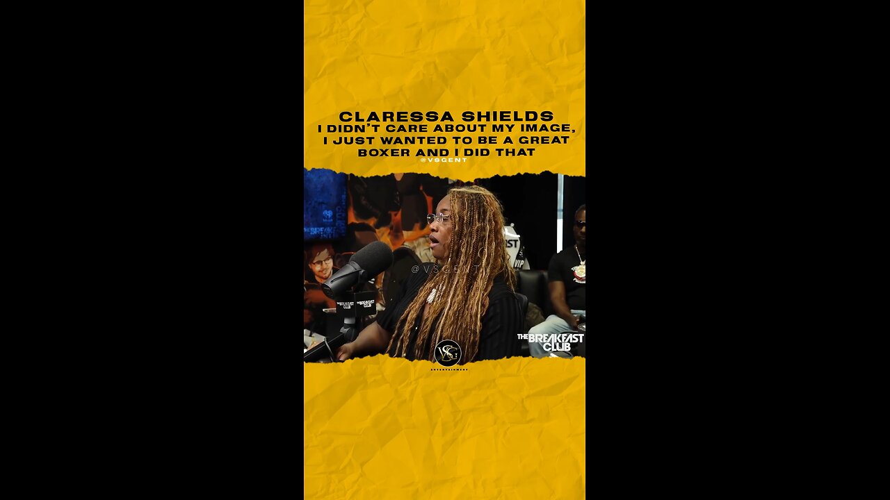 @claressashields I didn’t care about my image, I just wanted to be a great boxer and I did that