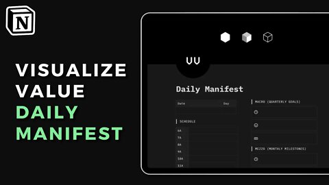 Notioned Visualize Value Daily Manifest