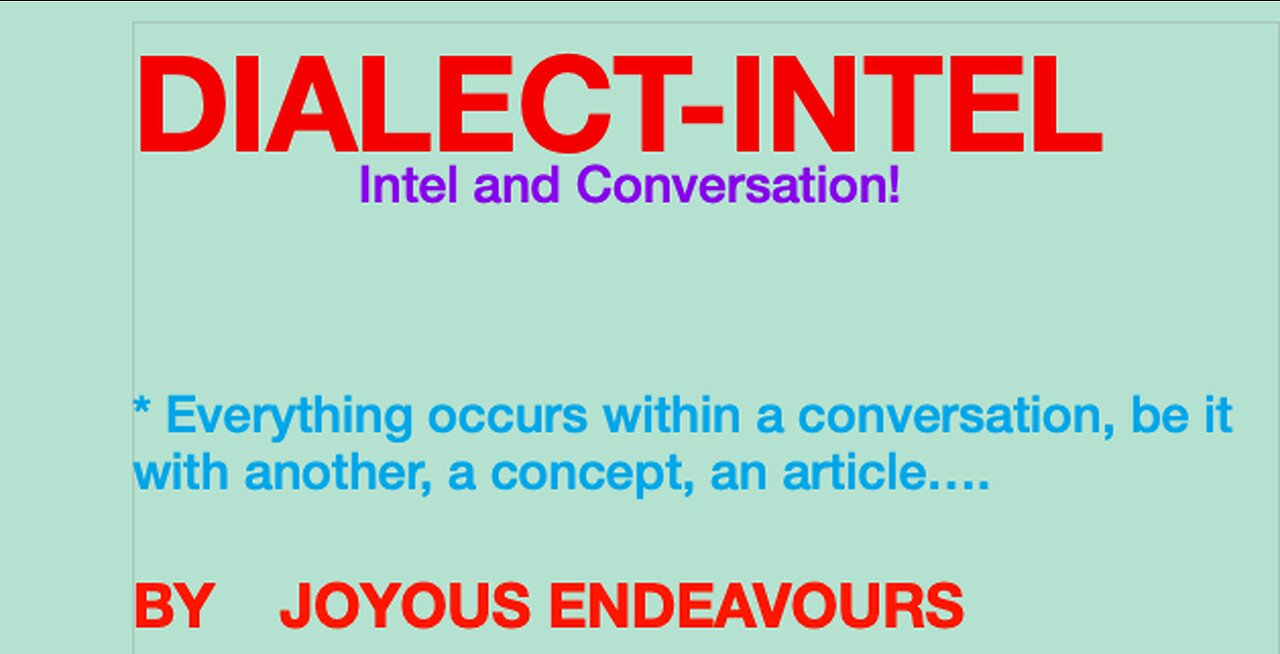 Dialect-Intel- Part 2 Camping