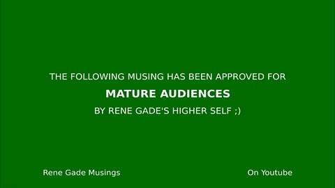 Morning Musings # 118 - For MATURE AUDIENCES ☑️ Can we "create" God through Awareness? What is God?