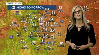 After 100s this weekend, we cool off for Monday