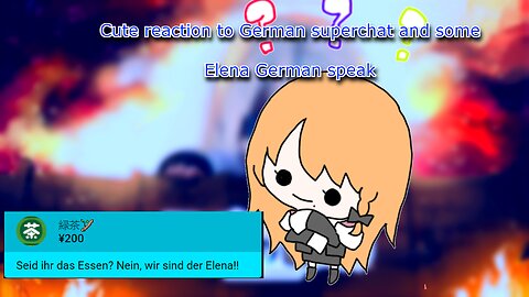 vtuber Elena Yunagi's cute reaction to German superchat - [Elena german]