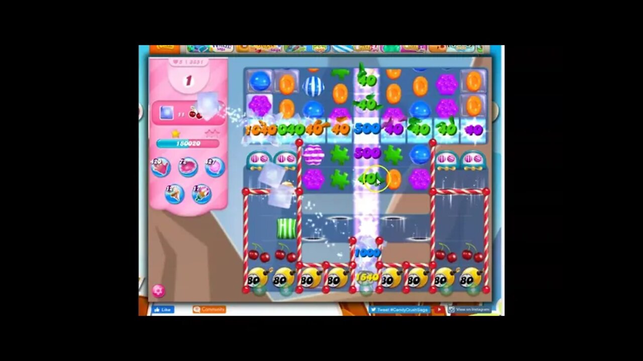 Candy Crush Level 3851 Talkthrough, 20 Moves 0 Boosters