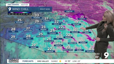 A very cold start to the day