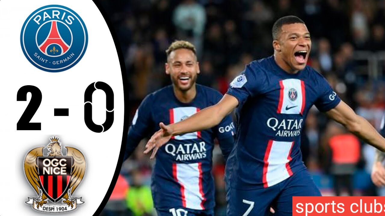 PSG vs Nice match highlights,#football ,#sportsclubs,#messi,#Nymar,