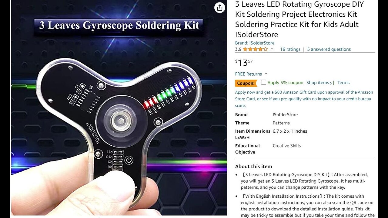 Fidget Spinner Soldering Kit Build