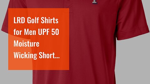 LRD Golf Shirts for Men UPF 50 Moisture Wicking Short Sleeve Polo Shirt