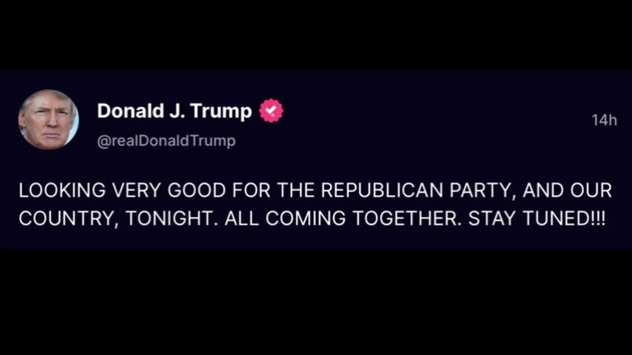 Donald Trump "STAY TUNED"