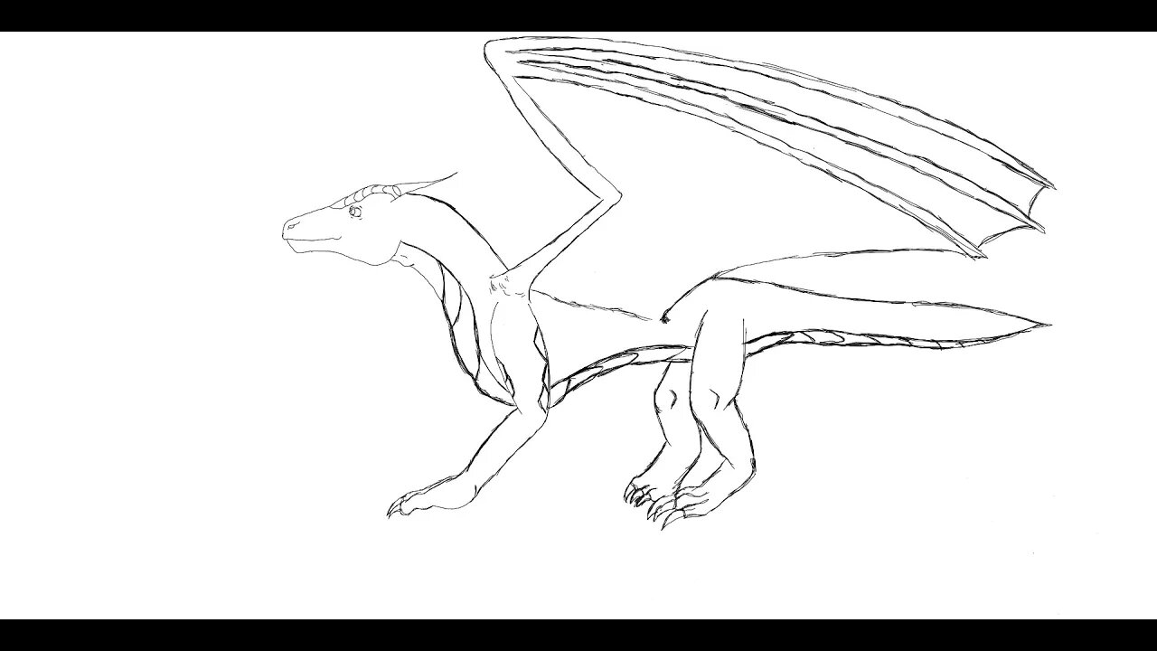 How to draw a dragon Part 2- Line art