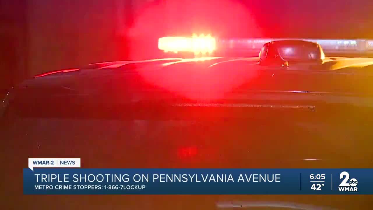 Triple shooting on Pennsylvania Avenue