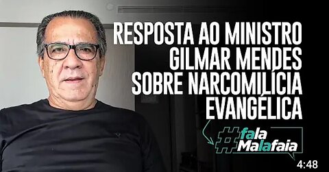 IN BRAZIL PASTOR GIVES A RESPONSE TO THE MINISTER OF THE SUPREME COURT ABOUT EVANGELICAL NARCOMILICE