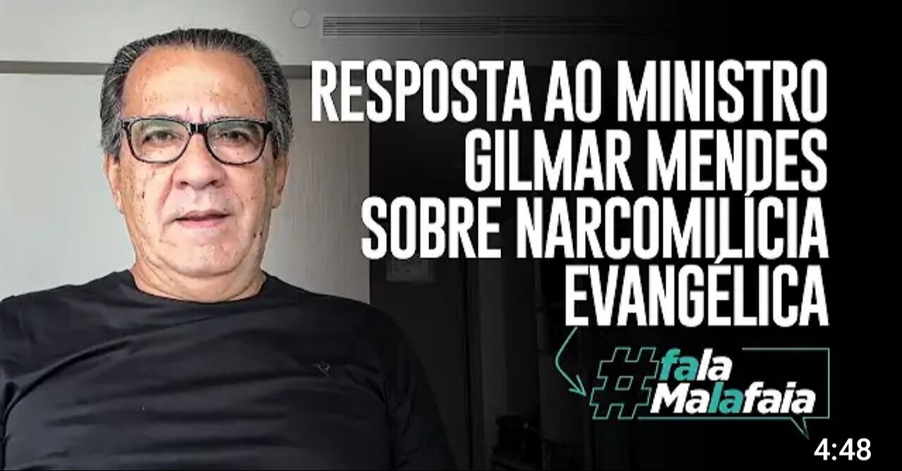 IN BRAZIL PASTOR GIVES A RESPONSE TO THE MINISTER OF THE SUPREME COURT ABOUT EVANGELICAL NARCOMILICE