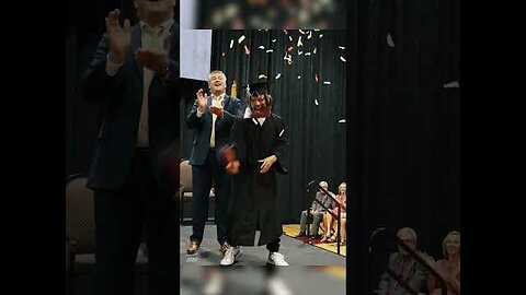 CRAZIEST Graduation Walk EVER😱🎉 (BACKFLIP Off Stage)