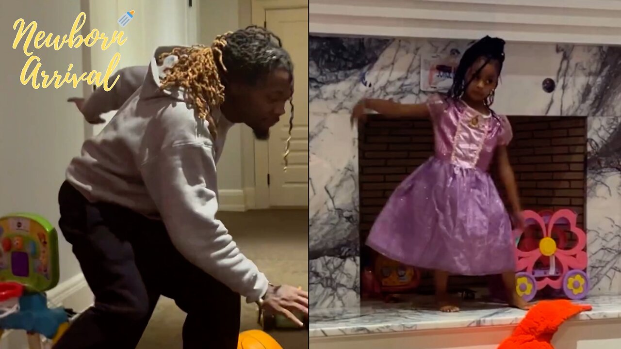 Offset & Cardi B's Daughter Kulture Has A Dance Battle With Daddy! 💃🏾