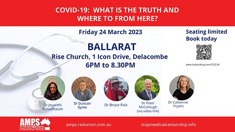 AMPS Ballarat: COVID-19: What is the truth and where to from here?