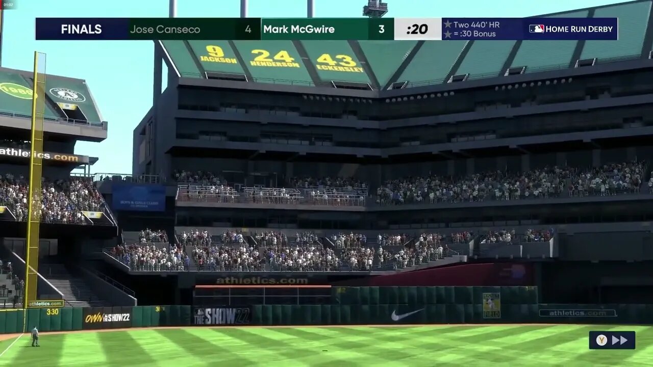 MLB The Show 22 Mark McGwire Homerun Derby