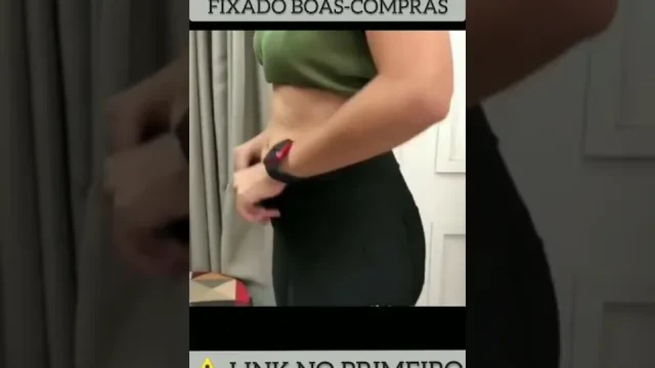 Calça Lipo Aperta Barriga" Cintura Alta com zíper Tratorado, Tecido Grosso De Elastano Suplex!