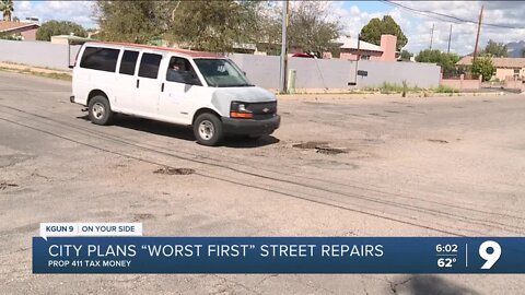 “Worst First” is Tucson’s plan for street repair