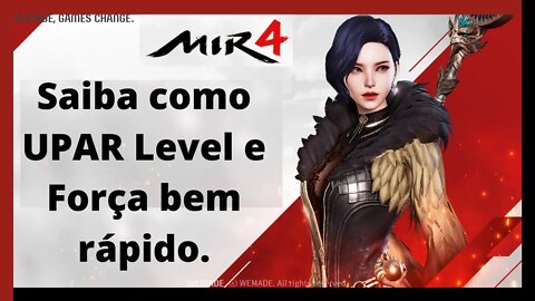 MIR4 - Passo a passo para Upar LEVEL e FORÇA.