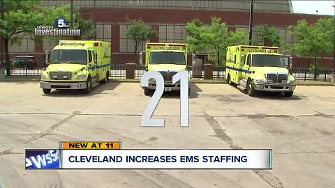 39 EMTs, 9 ambulances added to Cleveland EMS, aim to reduce response times