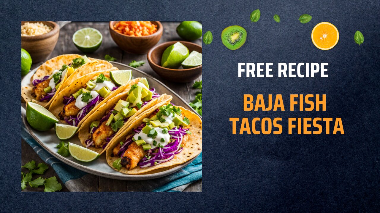 Free Baja Fish Tacos Fiesta Recipe🐟🌮