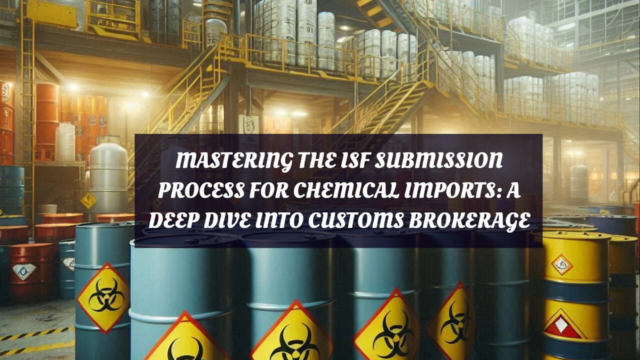 Streamlining Your ISF Submission: Key Steps for Successful Chemical Imports