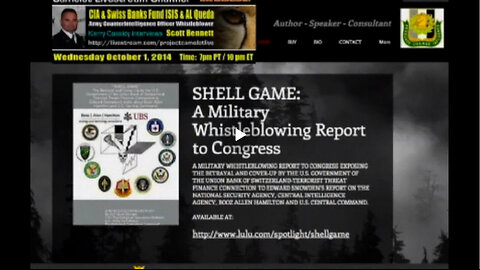 SCOTT BENNETT: ORIGINAL SHELL GAME WHISTLEBLOWER RE SWISS BANKERS FUND ISIS