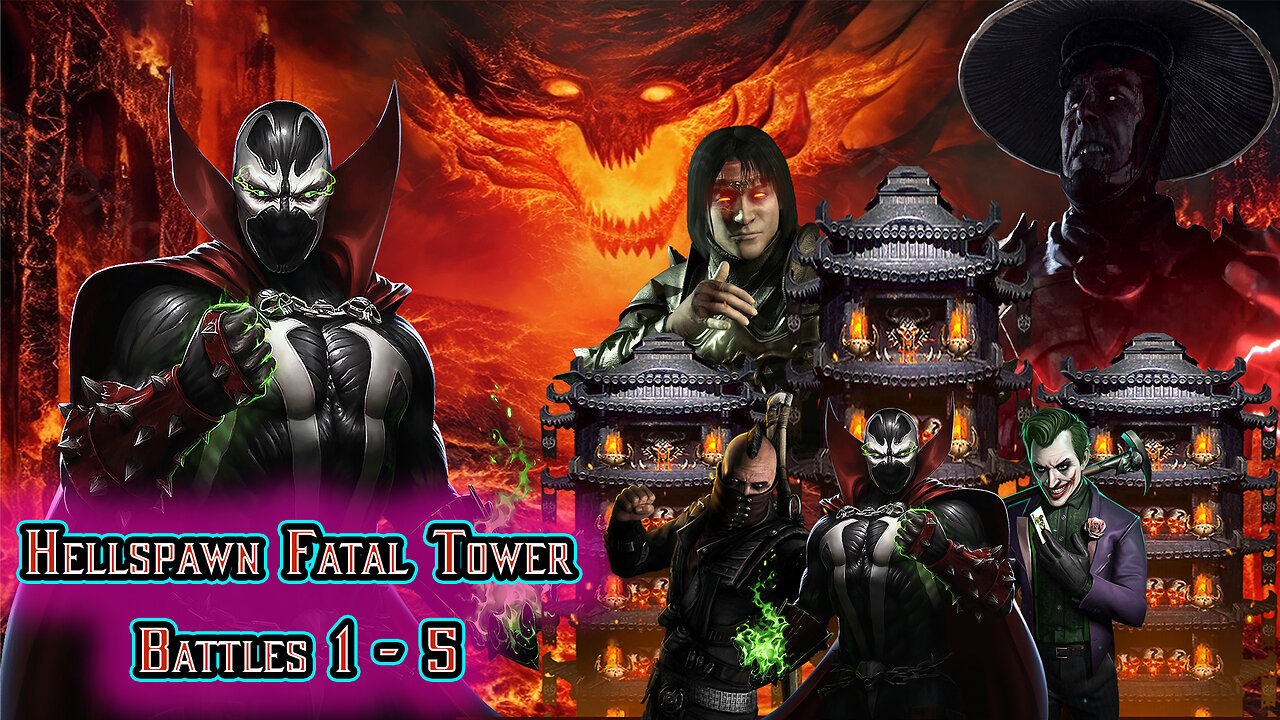 MK Mobile. Hellspawn Fatal Tower - Battles 1 - 5