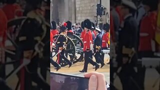 The Queen's coffin leaving horse guards parade #horseguardsparade