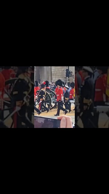 The Queen's coffin leaving horse guards parade #horseguardsparade