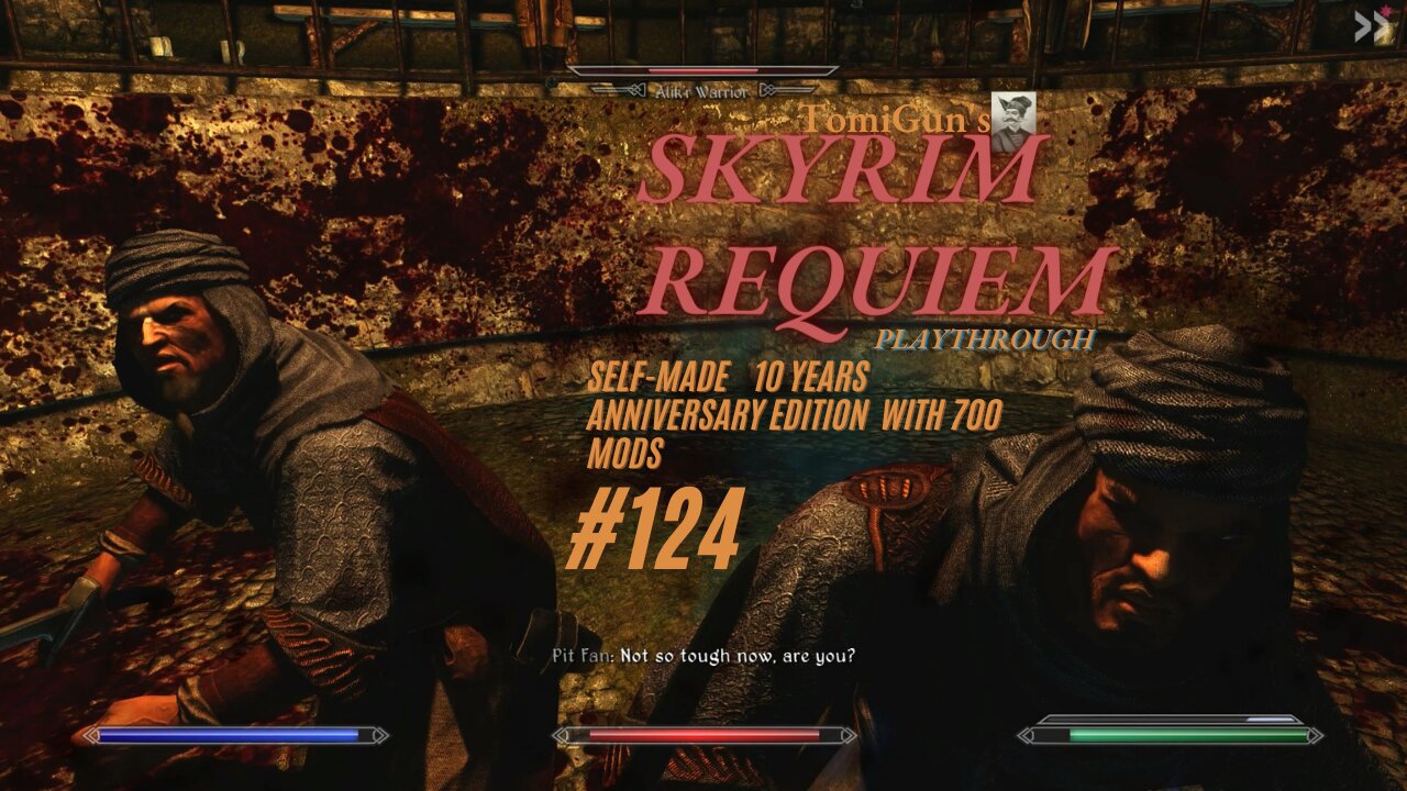 Skyrim Requiem #124: Becoming a Real Gladiator (and learning how to use the dodge-evasion thing)