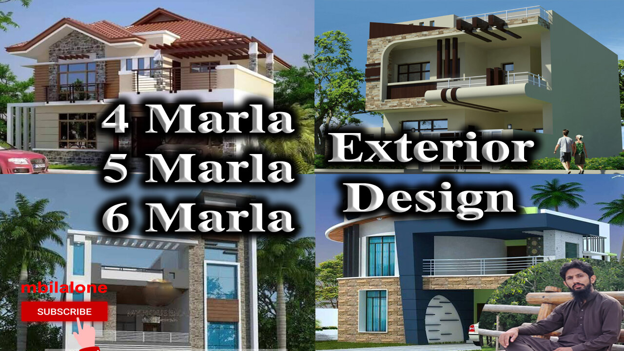 4 Marla , 5 Marla , 6 Marla Exterior Design Part 1