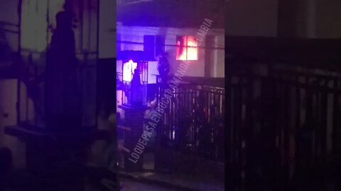 Incendio en el barrio la cumbre de Floridablannca