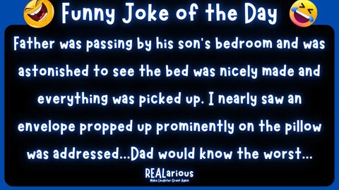 Daily Joke of the Day - Funny Short Joke - Son's Runaway