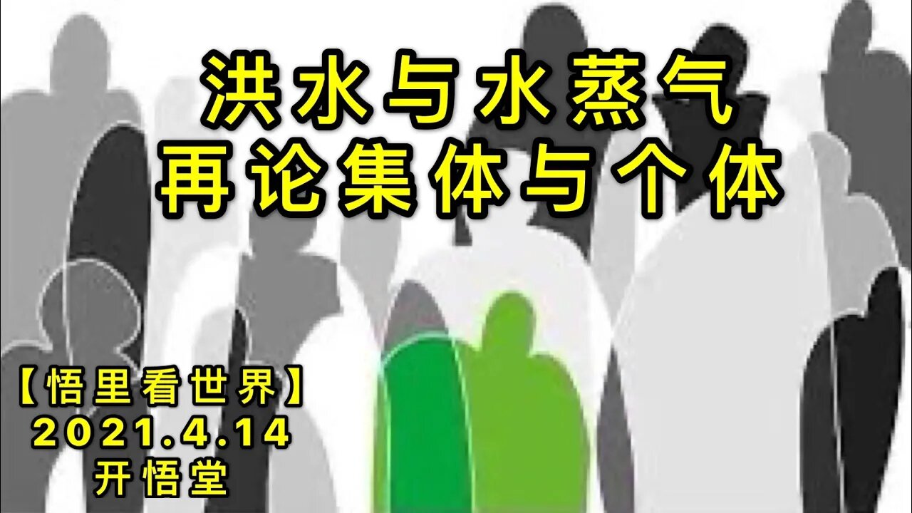 KWT1516洪水与水蒸气——再论集体与个体20210414-5【悟里看世界】