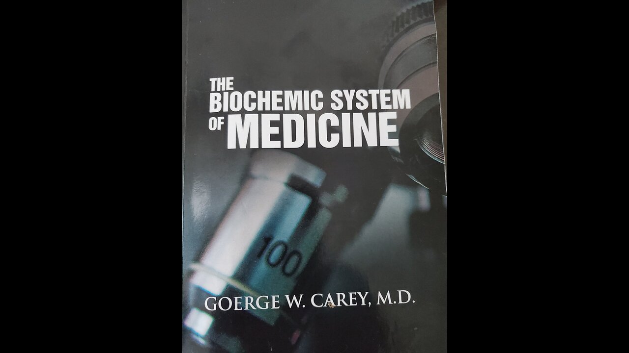 Book Study: Part 3 The Biochemic System Of Medicine