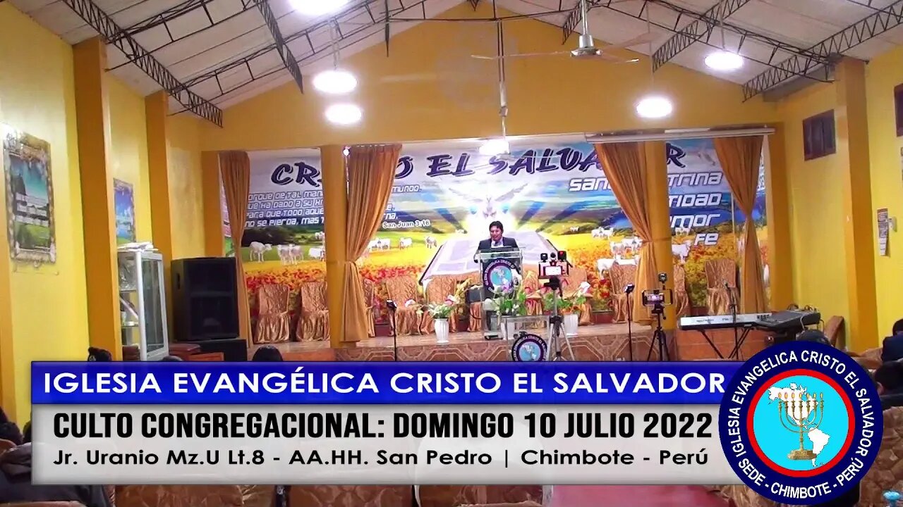 CULTO CONGREGACIONAL: DOMINGO 10 JULIO 2022