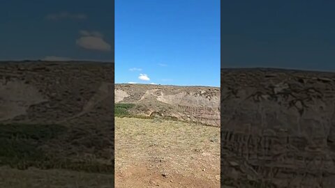 Hiking in the Bad Lands.