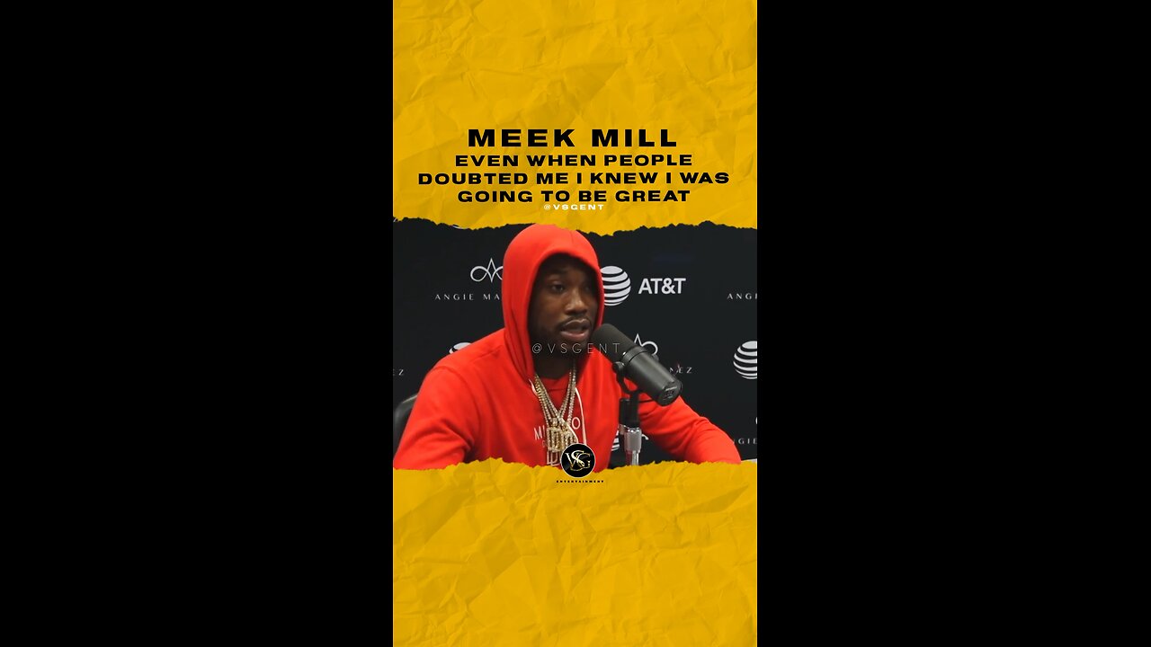 #meekmill Even when people doubted me I knew I was going to be great. 🎥 @angiemartinez