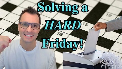 How to SOLVE a Friday New York Times Crossword puzzle.